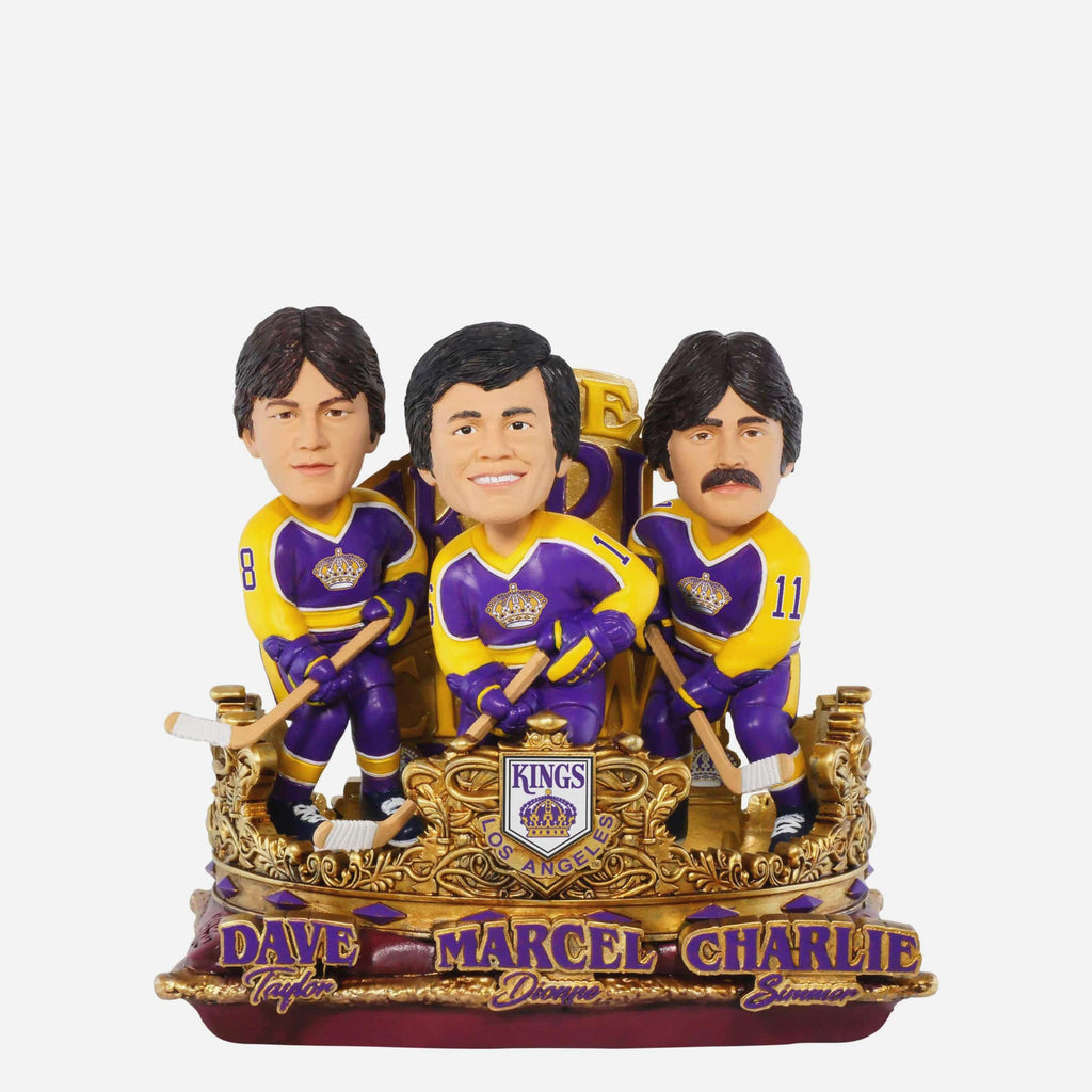 Marcel Dionne & Dave Taylor & Charlie Simmer Los Angeles Kings Famous Line Mini Bobblehead Scene FOCO - FOCO.com