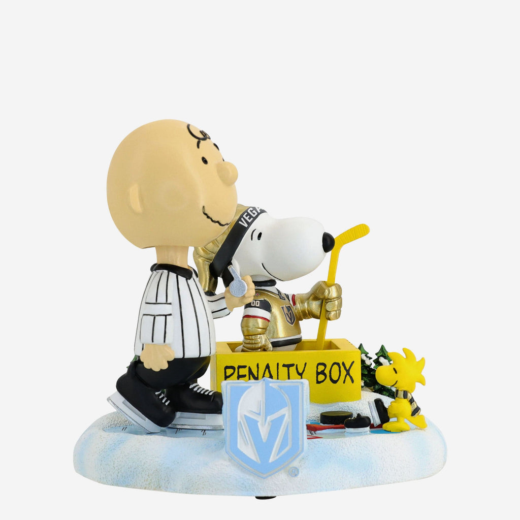 Vegas Golden Knights Peanuts Penalty Box Mini Bobblehead Scene FOCO - FOCO.com