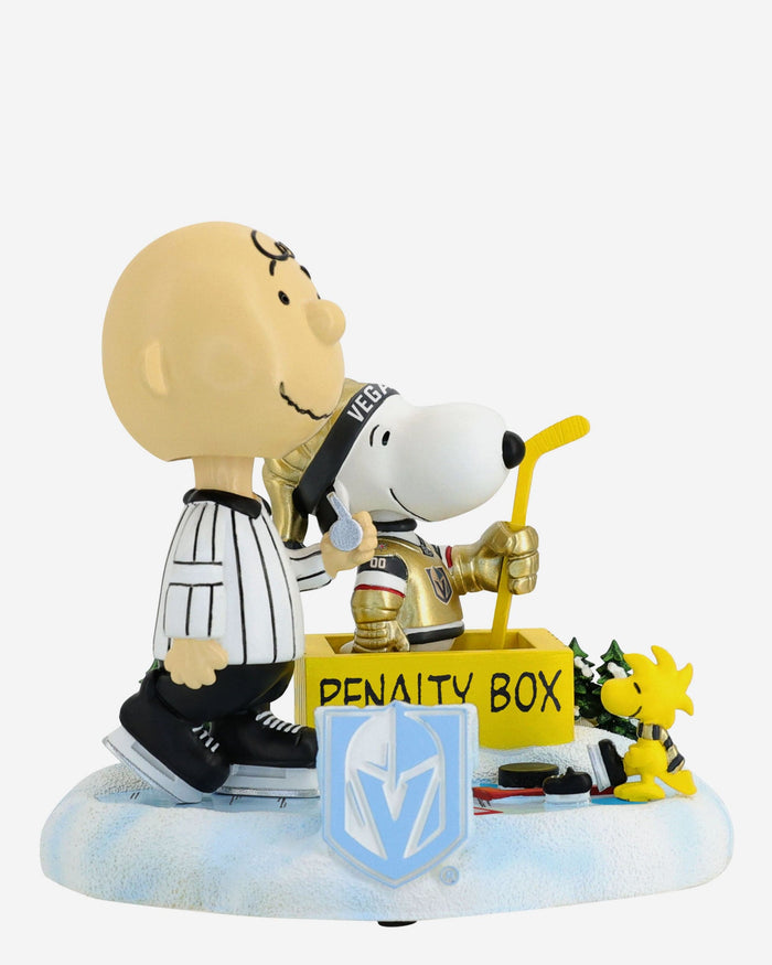 Vegas Golden Knights Peanuts Penalty Box Mini Bobblehead Scene FOCO - FOCO.com