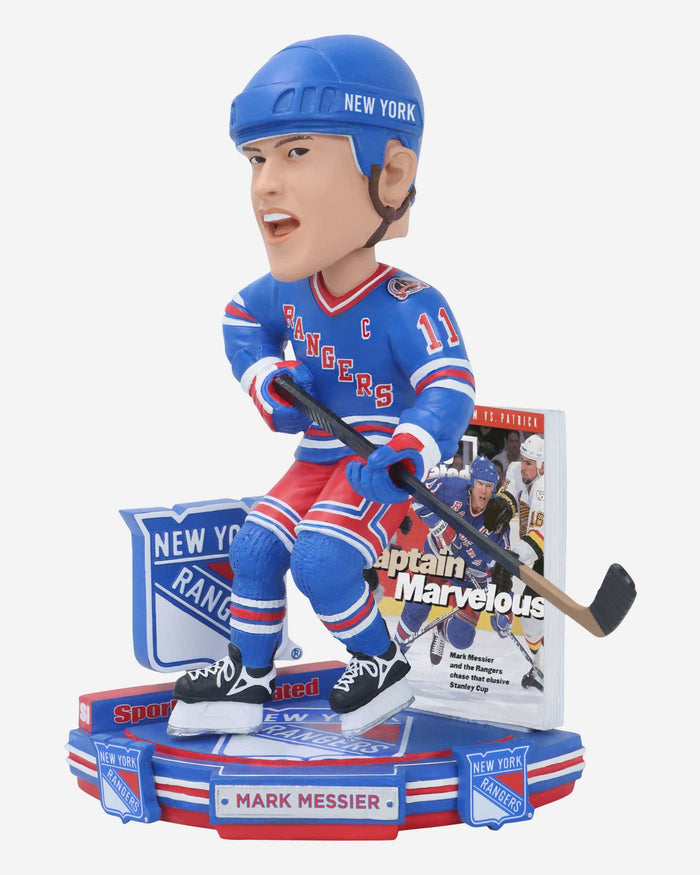 Mark Messier New York Rangers Captain Marvelous Sports Illustrated Cover Bobblehead FOCO - FOCO.com