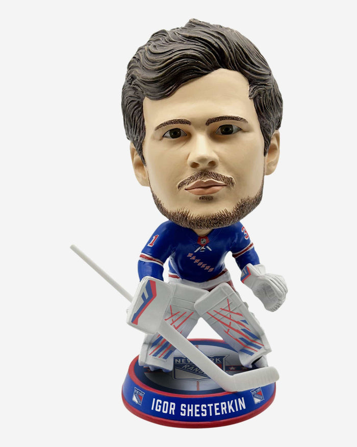 Igor Shesterkin New York Rangers Ice Stripe Bighead Bobblehead FOCO - FOCO.com