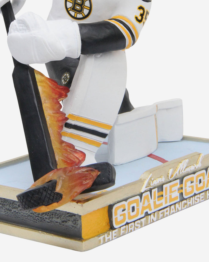 Linus Ullmark Boston Bruins Firestick Goalie Goal Bobblehead FOCO - FOCO.com