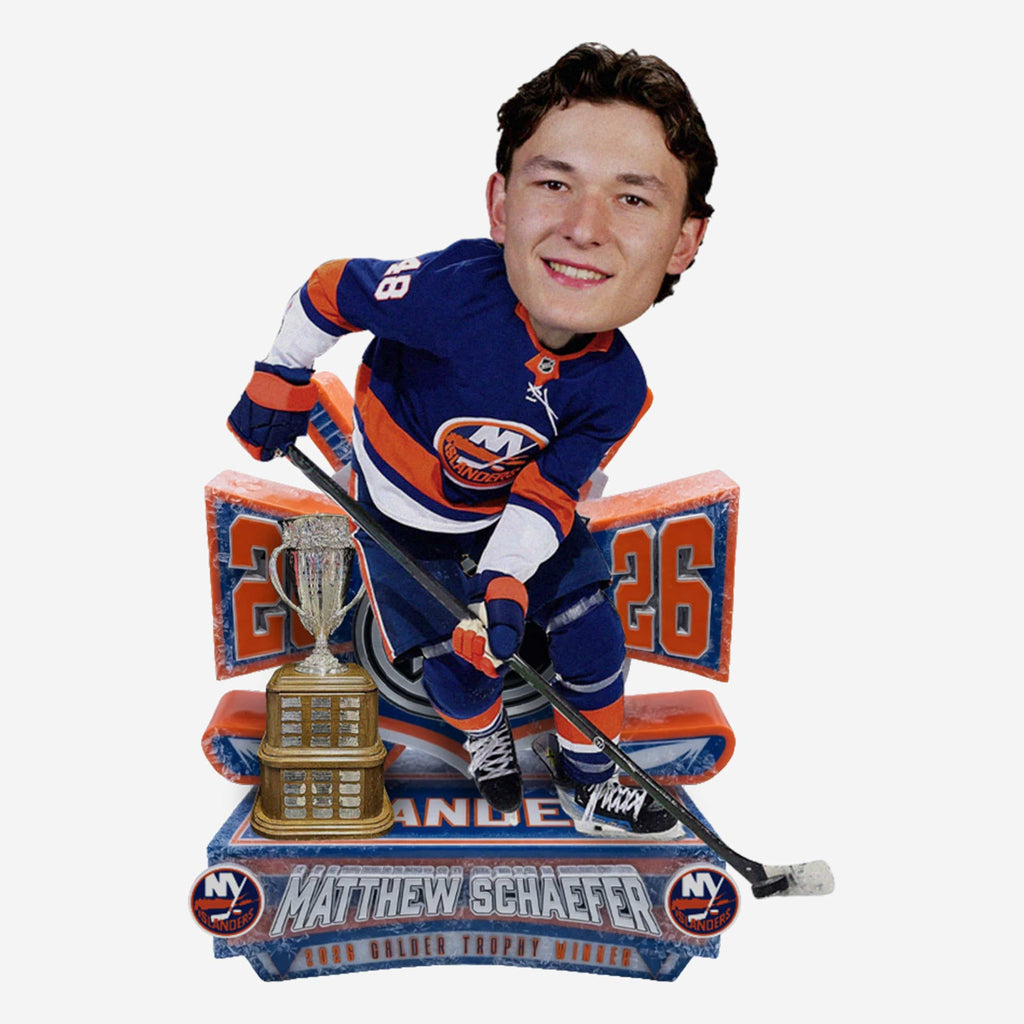 Matthew Schaefer New York Islanders 2026 Calder Memorial Trophy Award Bobblehead FOCO - FOCO.com
