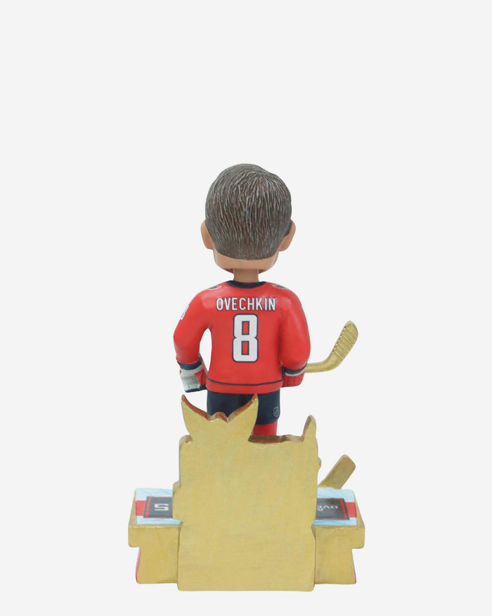 Alex Ovechkin Washington Capitals NHL All-Time Goals Leader Golden Stick Mini Bobblehead FOCO - FOCO.com