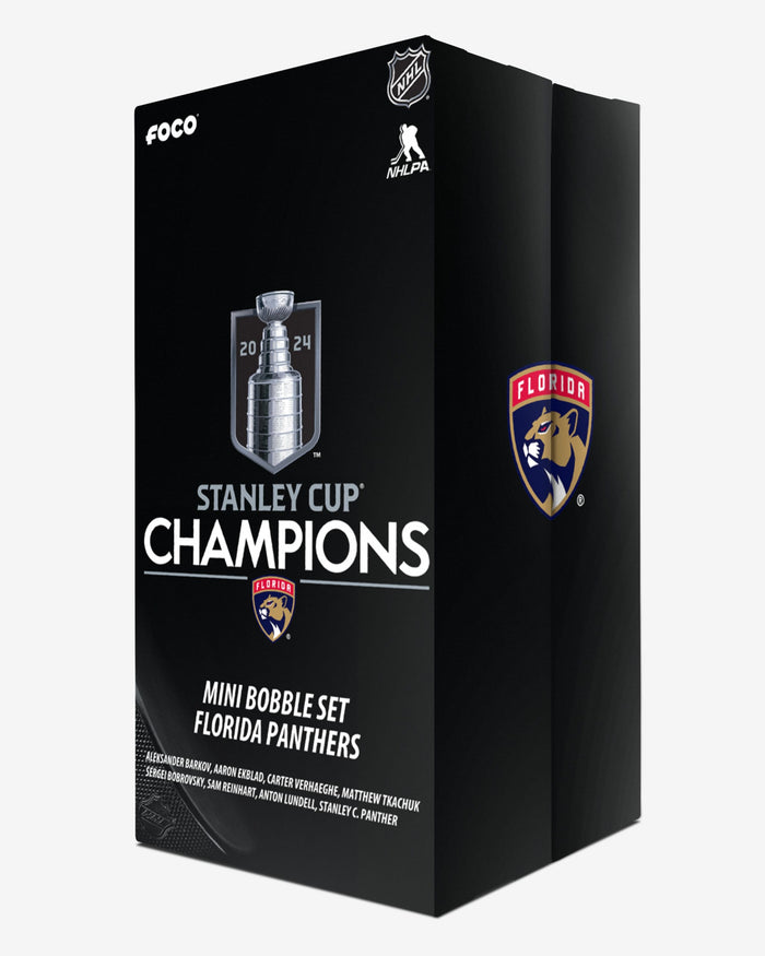 Florida Panthers 2024 Stanley Cup Champions Mini Bobblehead Boxed Set FOCO - FOCO.com