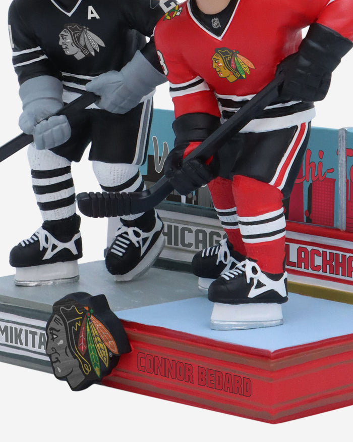 Stan Mikita & Connor Bedard Chicago Blackhawks Then and Now Bobblehead FOCO - FOCO.com