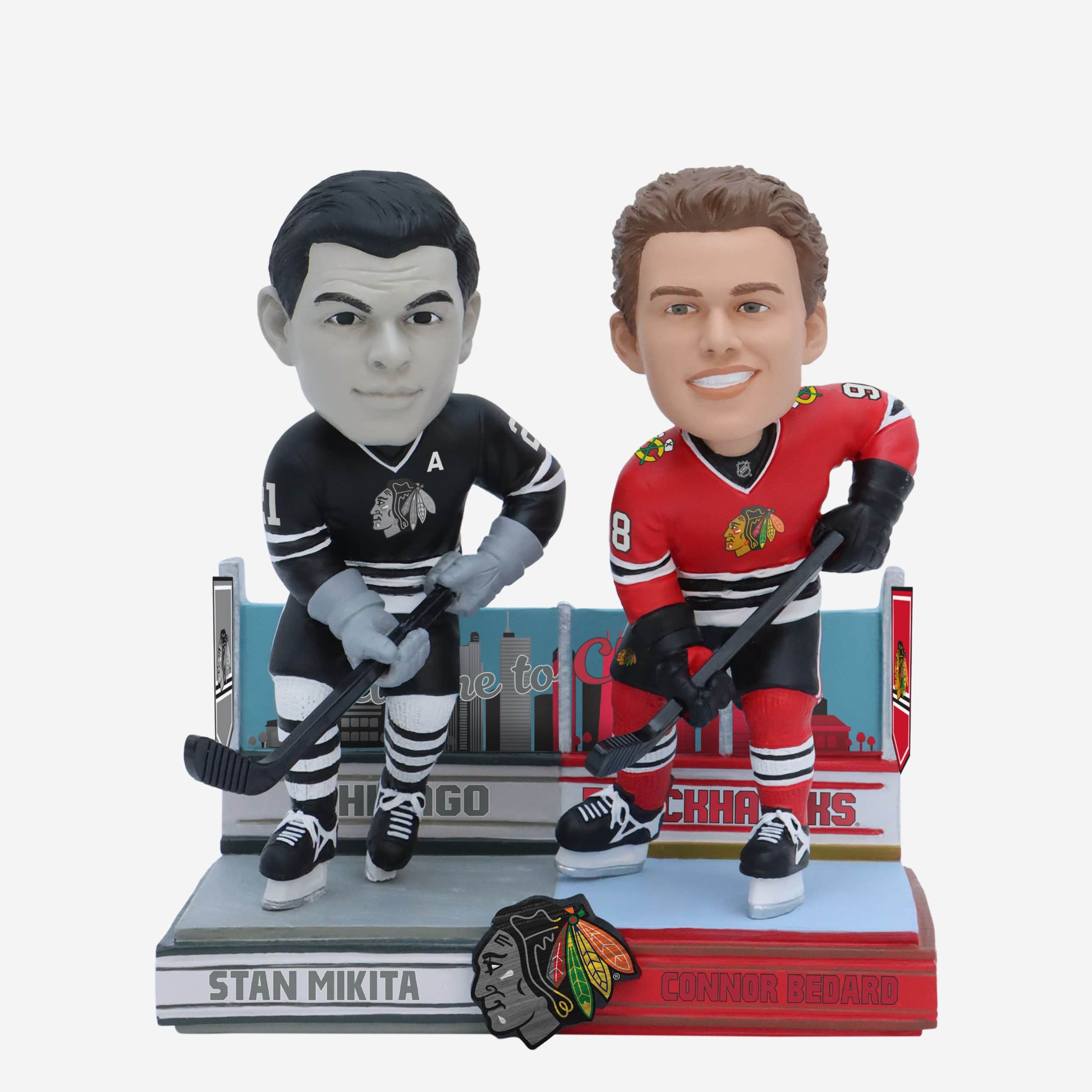 Stan Mikita & Connor Bedard Chicago Blackhawks Then and Now