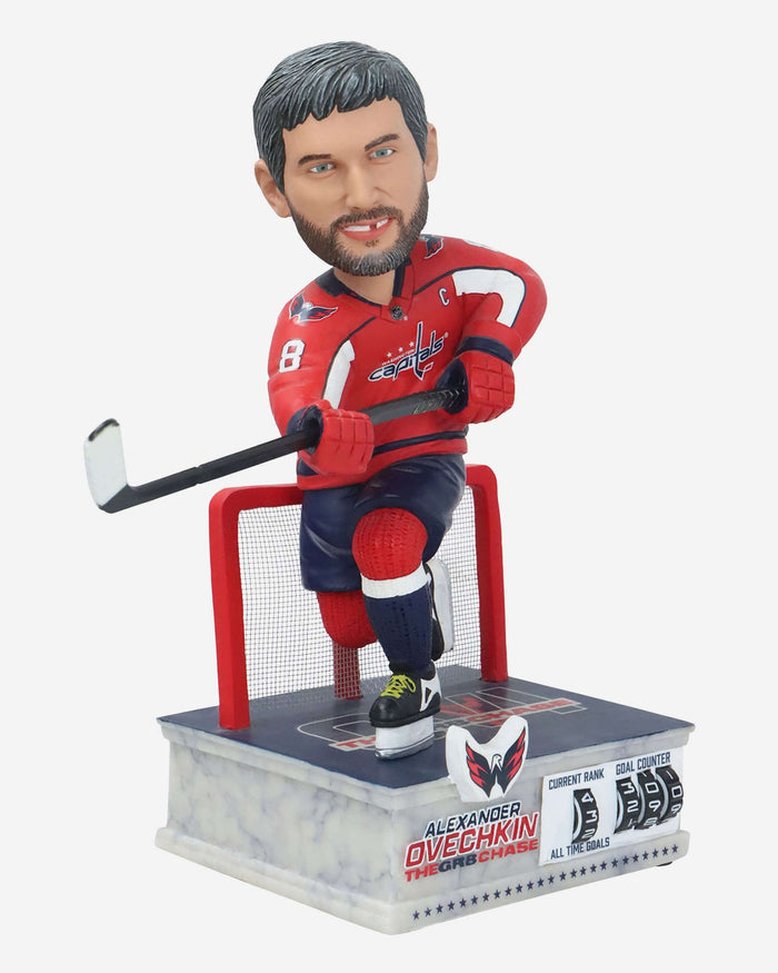 Alex Ovechkin Washington Capitals Gr8 Chase Goal Counter Light Up Bobblehead FOCO - FOCO.com