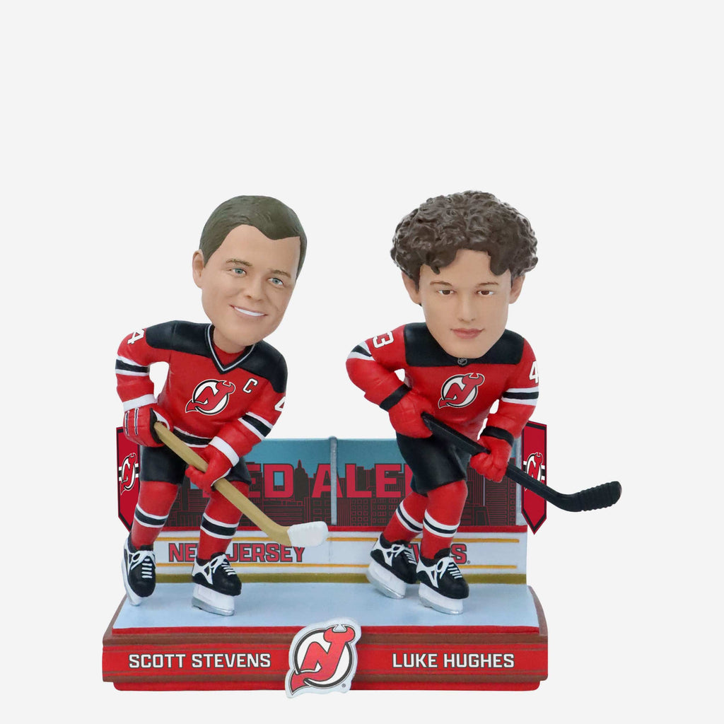 Scott Stevens & Luke Hughes New Jersey Devils Then and Now Bobblehead FOCO - FOCO.com