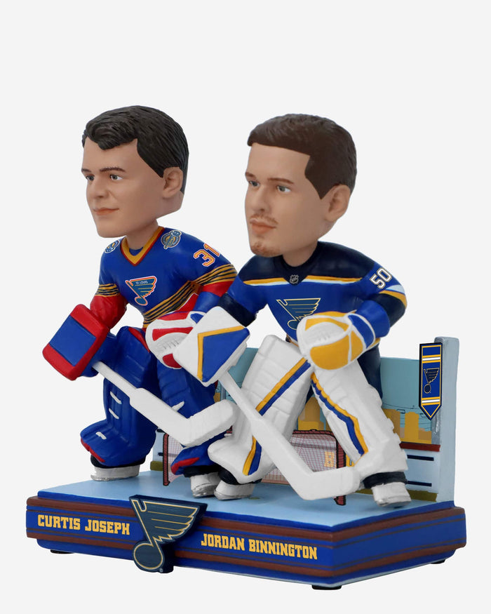 Curtis Joseph & Jordan Binnington St Louis Blues Then and Now Bobblehead FOCO - FOCO.com