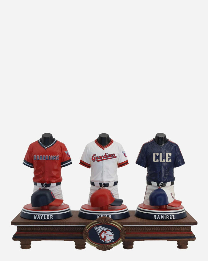 Jose Ramierez & Steven Kwan & Bo Naylor Cleveland Guardians 2026 Jersey Bust Triple Bobblehead FOCO - FOCO.com
