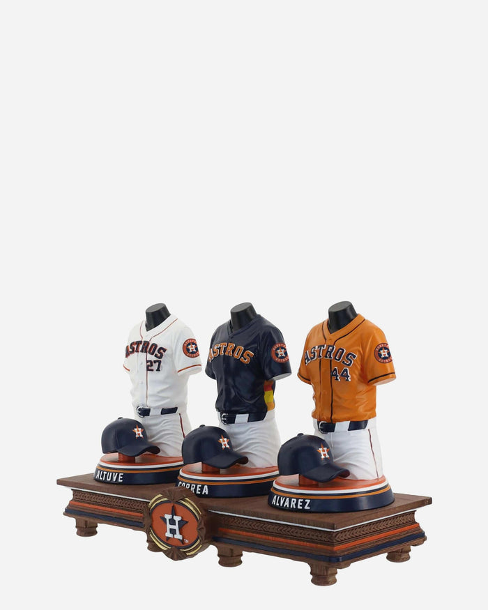 Jose Altuve & Carlos Correa & Yordan Alvarez Houston Astros 2026 Jersey Bust Triple Bobblehead FOCO - FOCO.com