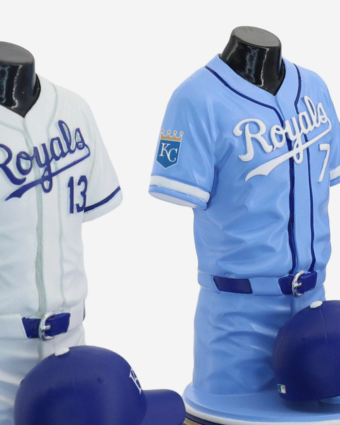Bobby Witt Jr & Salvador Perez & Vinnie Pasquantino Kansas City Royals 2026 Jersey Bust Triple Bobblehead FOCO - FOCO.com