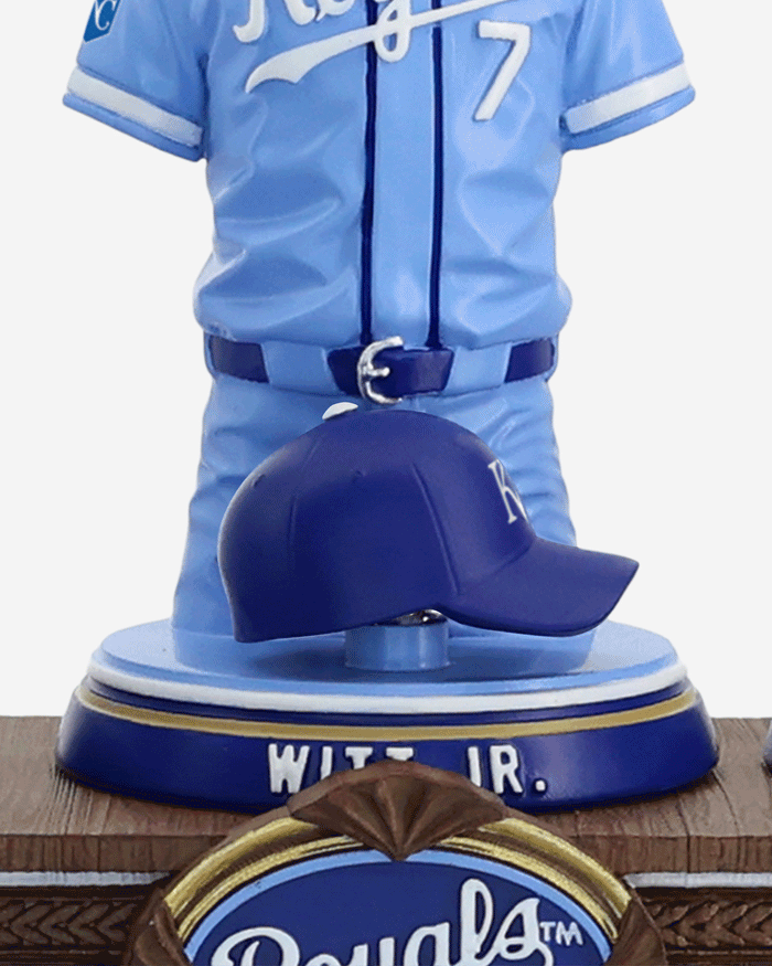 Bobby Witt Jr & Salvador Perez & Vinnie Pasquantino Kansas City Royals 2026 Jersey Bust Triple Bobblehead FOCO - FOCO.com