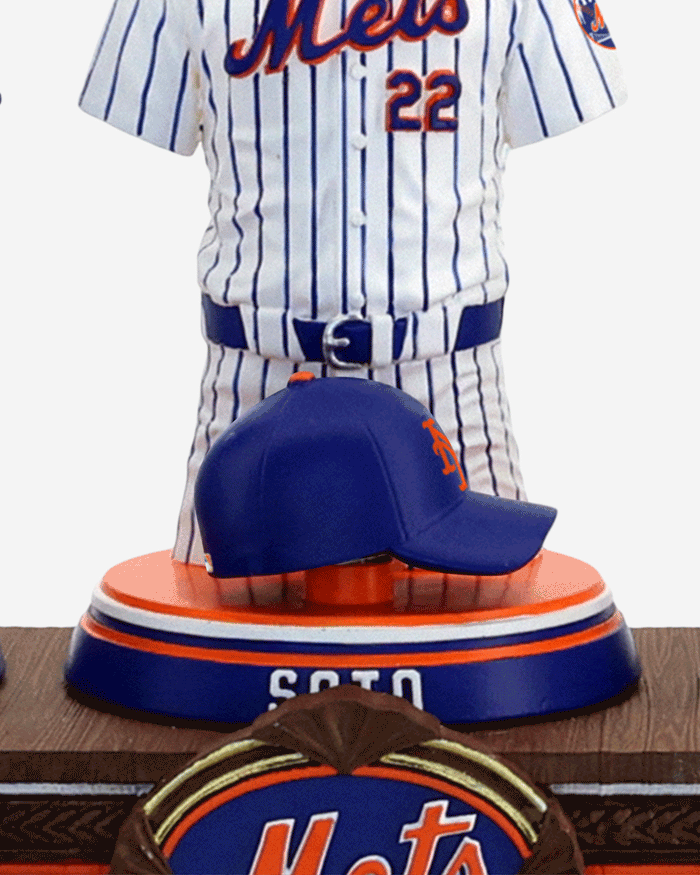 Francisco Lindor & Juan Soto & Bo Bichette New York Mets 2026 Jersey Bust Triple Bobblehead FOCO - FOCO.com