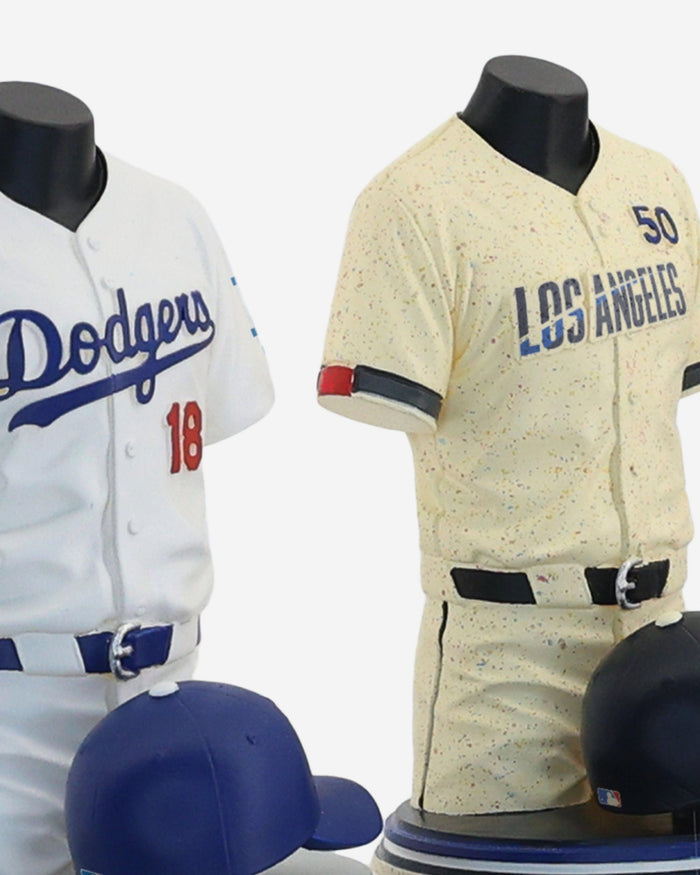 Yoshinobu Yamamato & Mookie Betts & Kyle Tucker Los Angeles Dodgers 2026 Jersey Bust Triple Bobblehead FOCO - FOCO.com