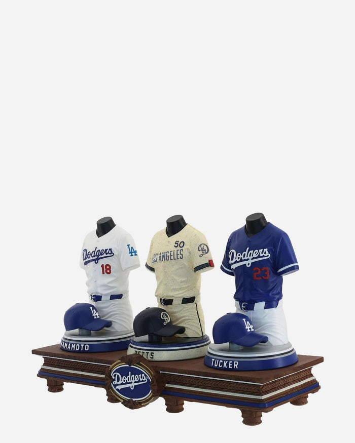 Yoshinobu Yamamato & Mookie Betts & Kyle Tucker Los Angeles Dodgers 2026 Jersey Bust Triple Bobblehead FOCO - FOCO.com