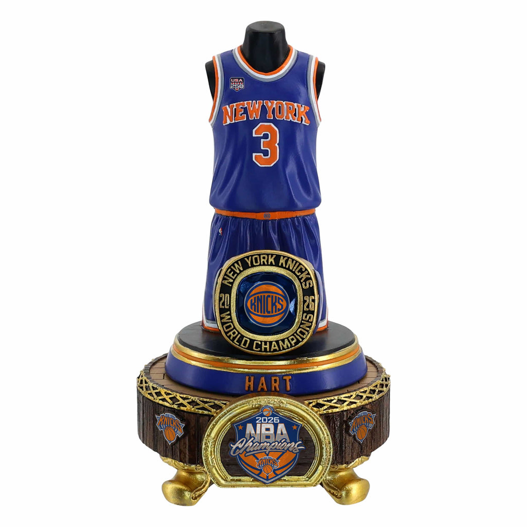 Josh Hart New York Knicks 2026 NBA Champions Jersey Bust FOCO - FOCO.com