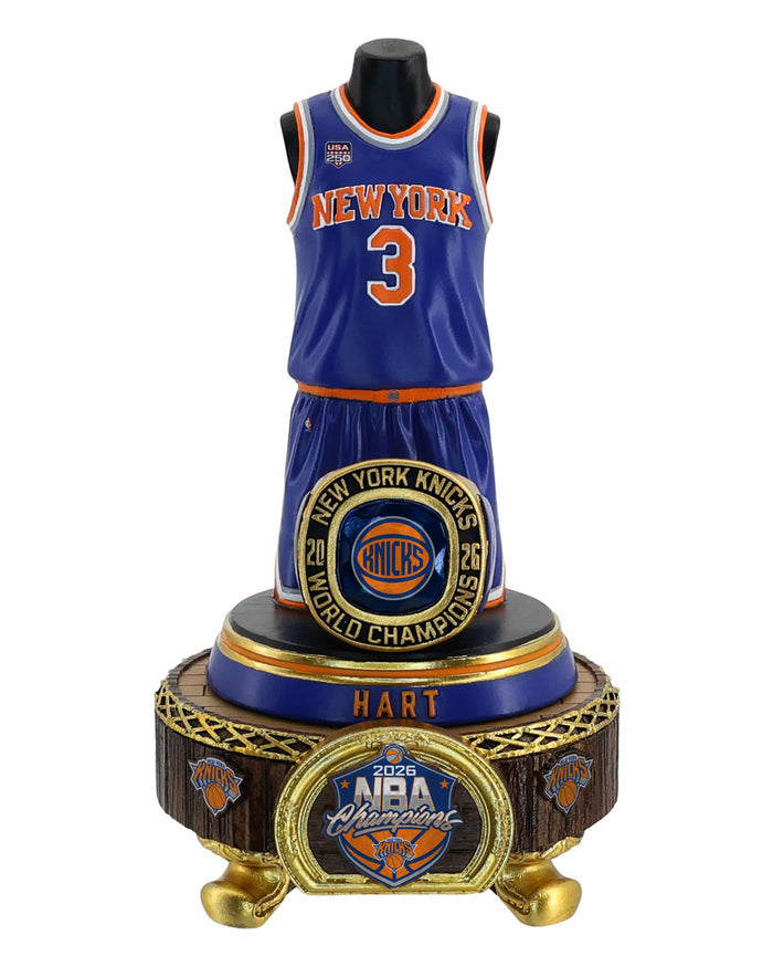 Josh Hart New York Knicks 2026 NBA Champions Jersey Bust FOCO - FOCO.com