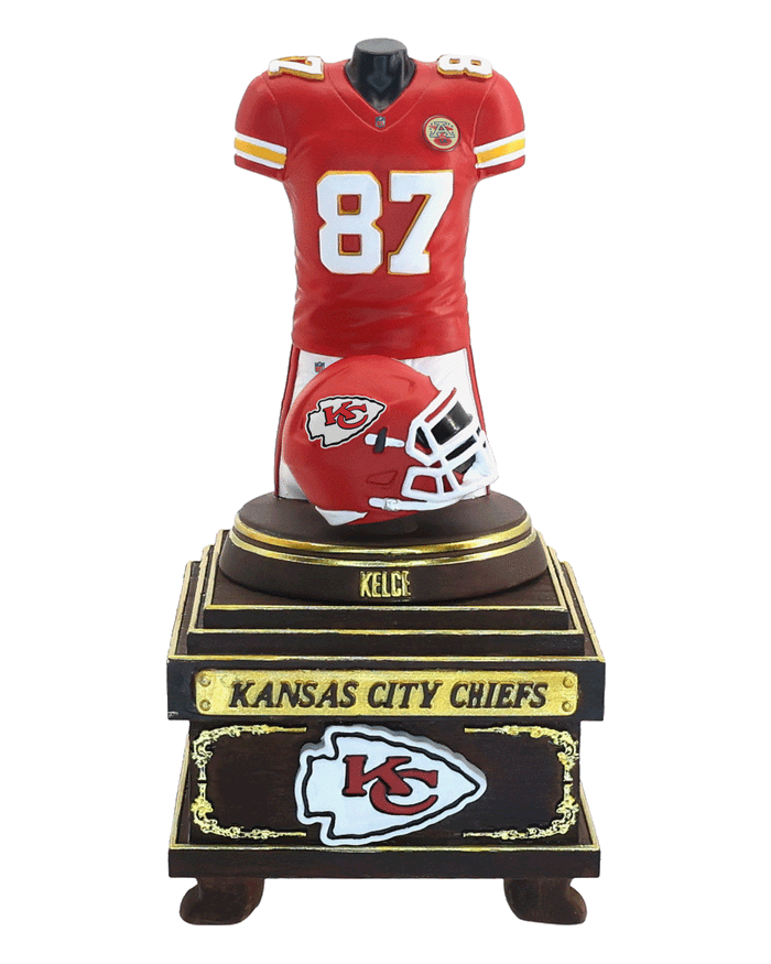 Travis Kelce Kansas City Chiefs 2026 Home Jersey Bust FOCO - FOCO.com