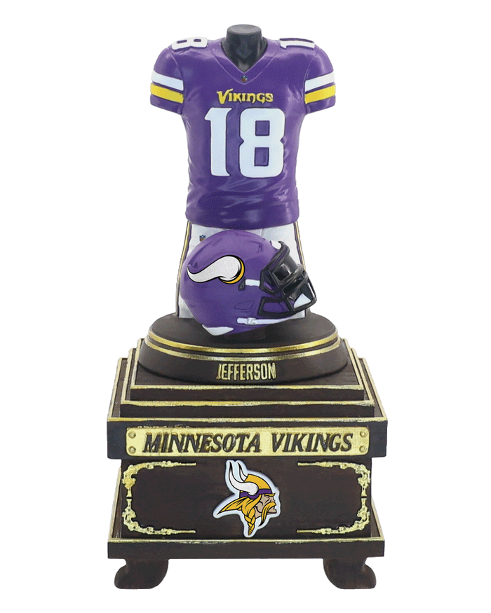 Justin Jefferson Minnesota Vikings 2026 Home Jersey Bust FOCO - FOCO.com