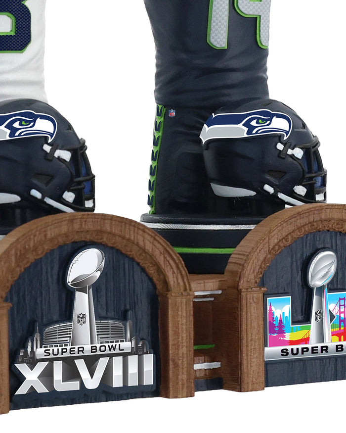 Seattle Seahawks Super Bowl LX Champions Historical Jersey Bust Bobblehead