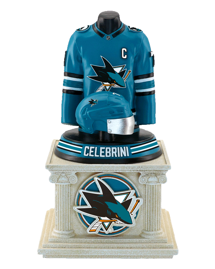 Macklin Celebrini San Jose Sharks 2026 Home Jersey Bust