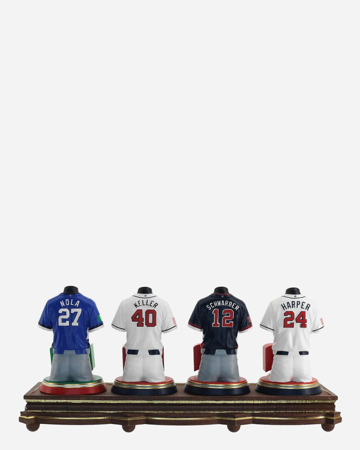 Philadelphia Phillies 2026 World Baseball Classic Team & Country Jersey Bust Bobblehead FOCO - FOCO.com
