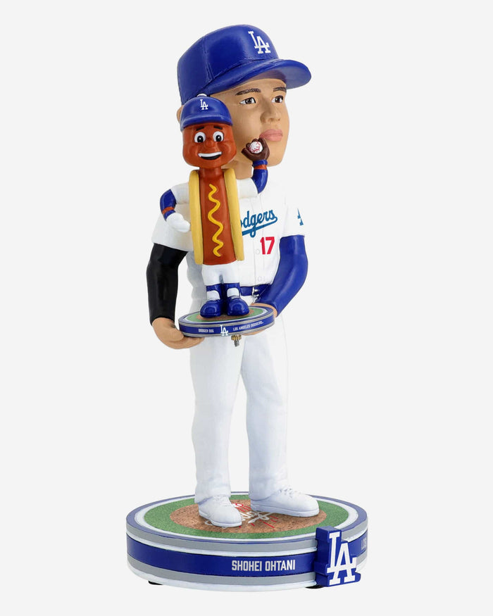 Shohei Ohtani & Dodger Dog Los Angeles Dodgers Bobble Dubblz Friendz Bobblehead FOCO - FOCO.com