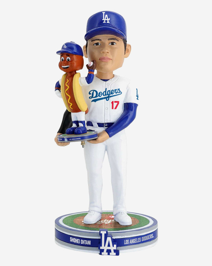 Shohei Ohtani & Dodger Dog Los Angeles Dodgers Bobble Dubblz Friendz Bobblehead FOCO - FOCO.com