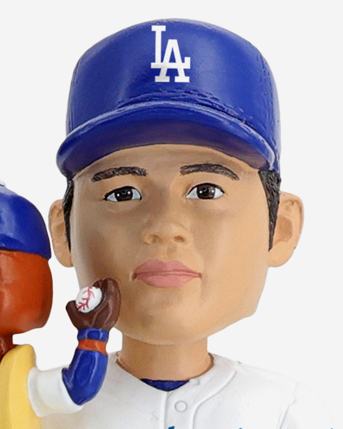 Shohei Ohtani & Dodger Dog Los Angeles Dodgers Bobble Dubblz Friendz Bobblehead FOCO - FOCO.com