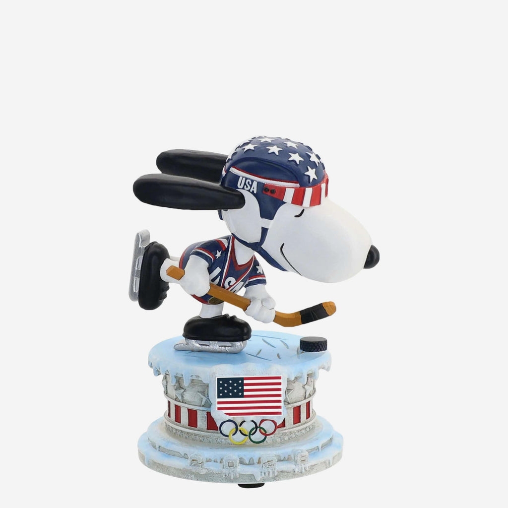 Team USA Snoopy Peanuts Hockey Mini Bobblehead FOCO - FOCO.com