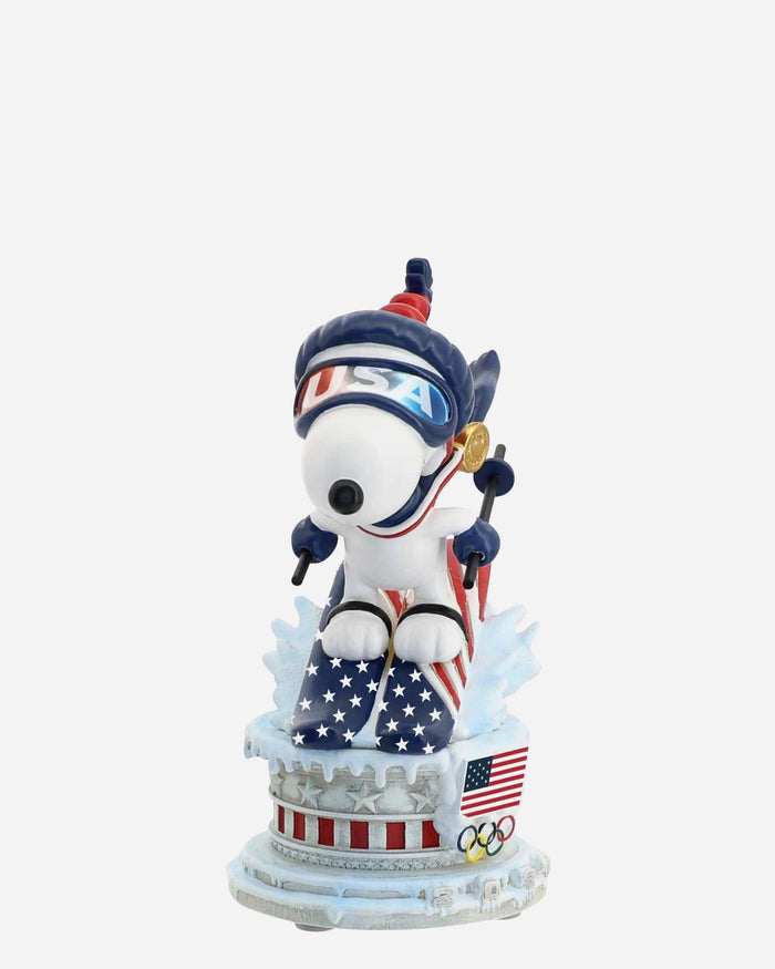 Team USA Snoopy Peanuts Ski Jump Mini Bobblehead FOCO - FOCO.com