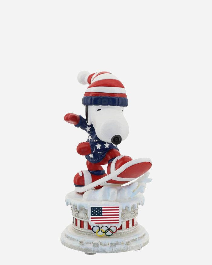 Team USA Snoopy Peanuts Snowboarding Mini Bobblehead FOCO - FOCO.com
