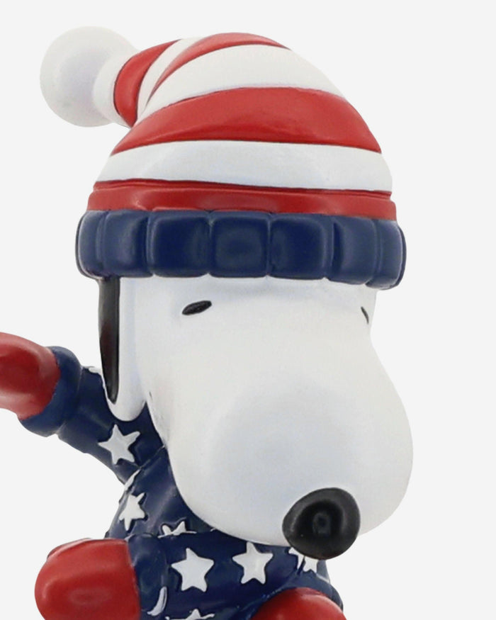 Team USA Snoopy Peanuts Snowboarding Mini Bobblehead FOCO - FOCO.com