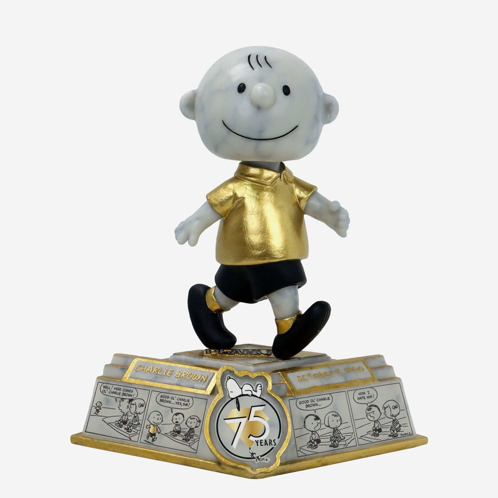 Charlie Brown Peanuts 75th Anniversary First Appearance Comic Strip Bobblehead FOCO - FOCO.com
