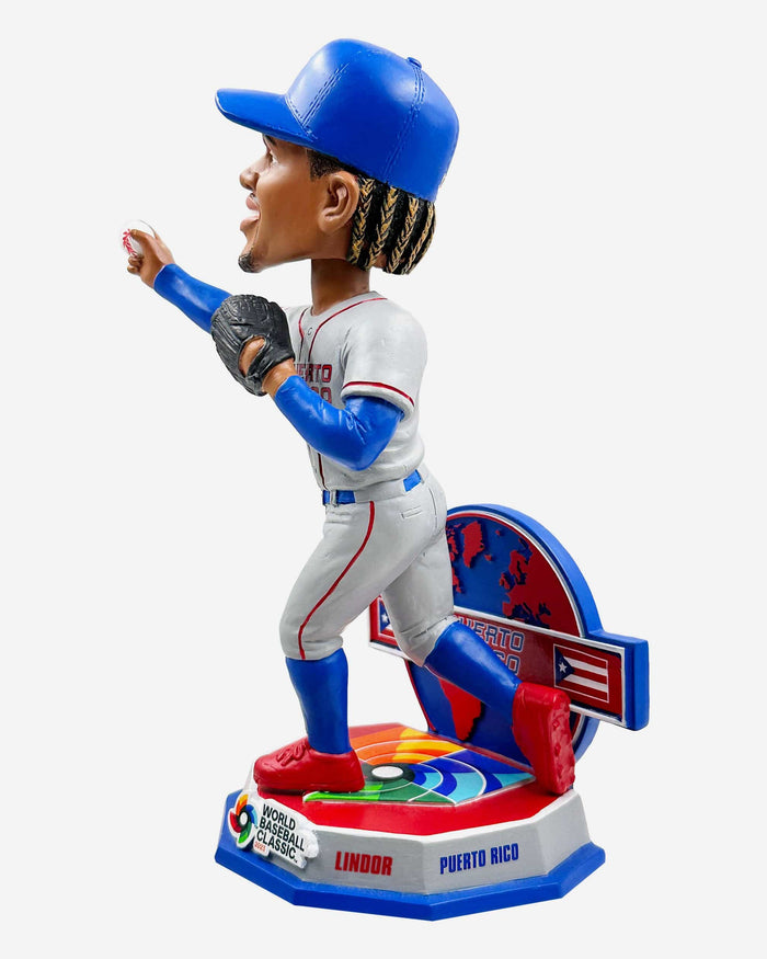 Francisco Lindor Puerto Rico 2023 World Baseball Classic Away Uniform Bobblehead FOCO - FOCO.com