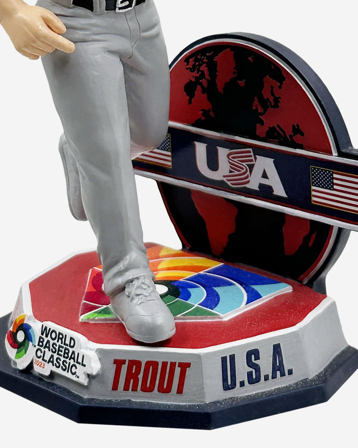 Mike Trout USA 2023 World Baseball Classic Away Uniform Bobblehead FOCO - FOCO.com