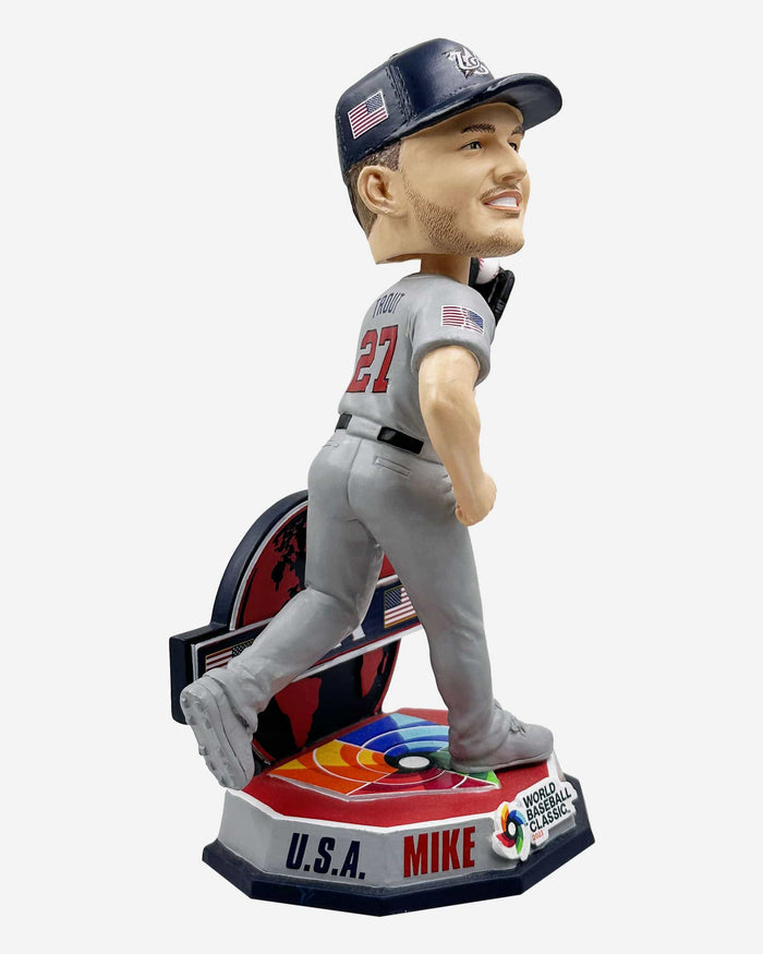 Mike Trout USA 2023 World Baseball Classic Away Uniform Bobblehead FOCO - FOCO.com