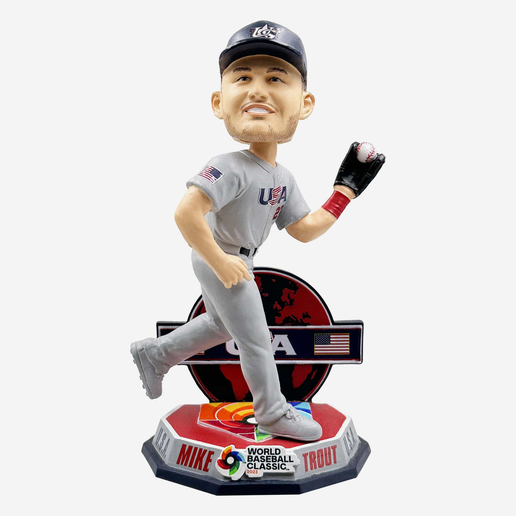 Mike Trout USA 2023 World Baseball Classic Away Uniform Bobblehead FOCO - FOCO.com