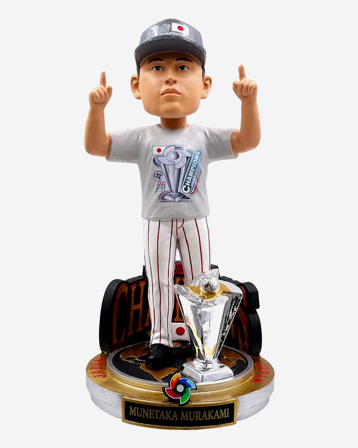 Munetaka Murakami Japan 2023 World Baseball Classic Champions Cap & Tee Bobblehead FOCO - FOCO.com