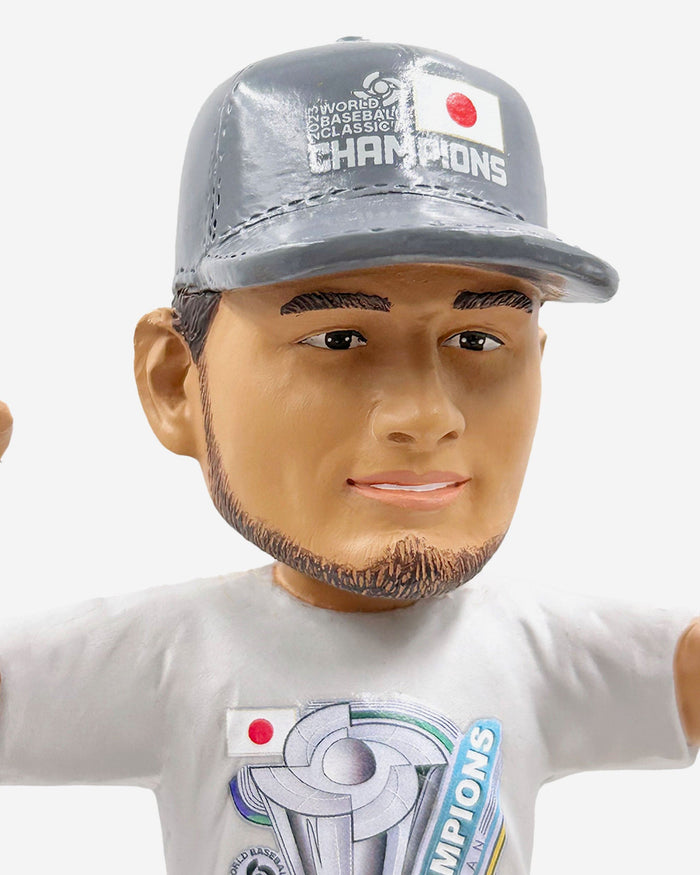 Yu Darvish Japan 2023 World Baseball Classic Champions Cap & Tee Bobblehead FOCO - FOCO.com