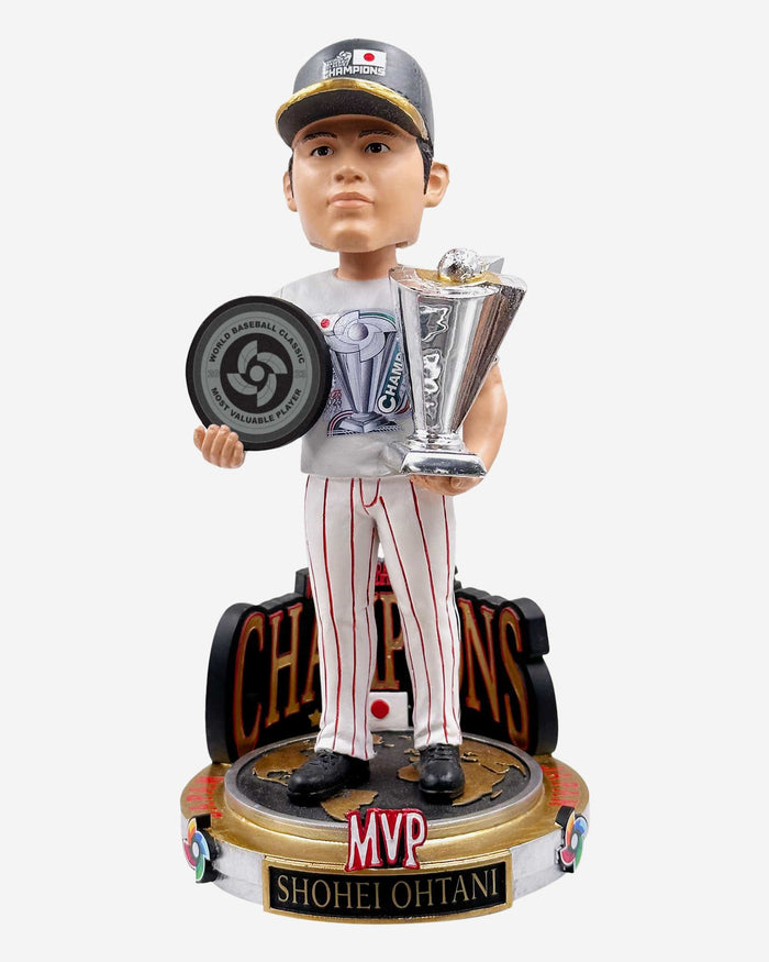 Shohei Ohtani Japan 2023 World Baseball Classic Champions MVP Cap & Tee Bobblehead FOCO - FOCO.com