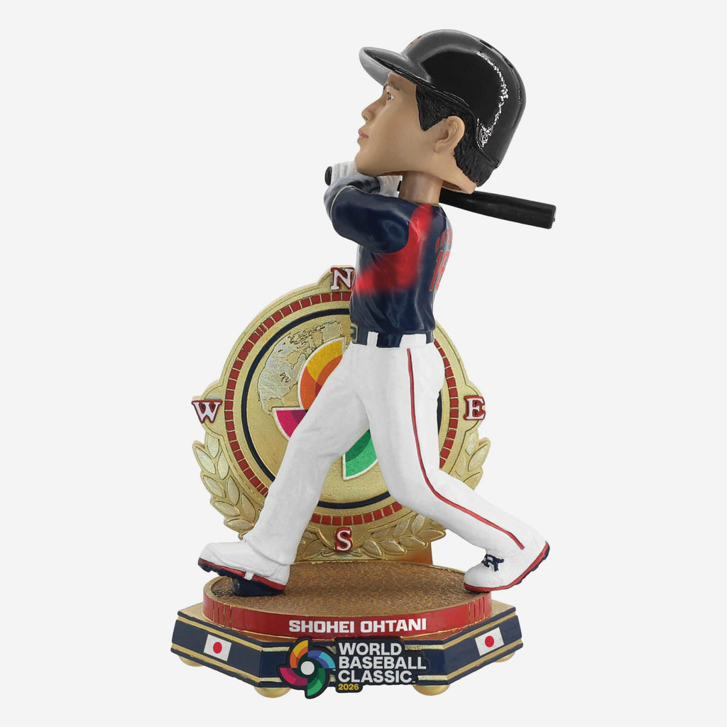 Shohei Ohtani Japan 2026 World Baseball Classic Away Uniform Batting Bobblehead FOCO - FOCO.com