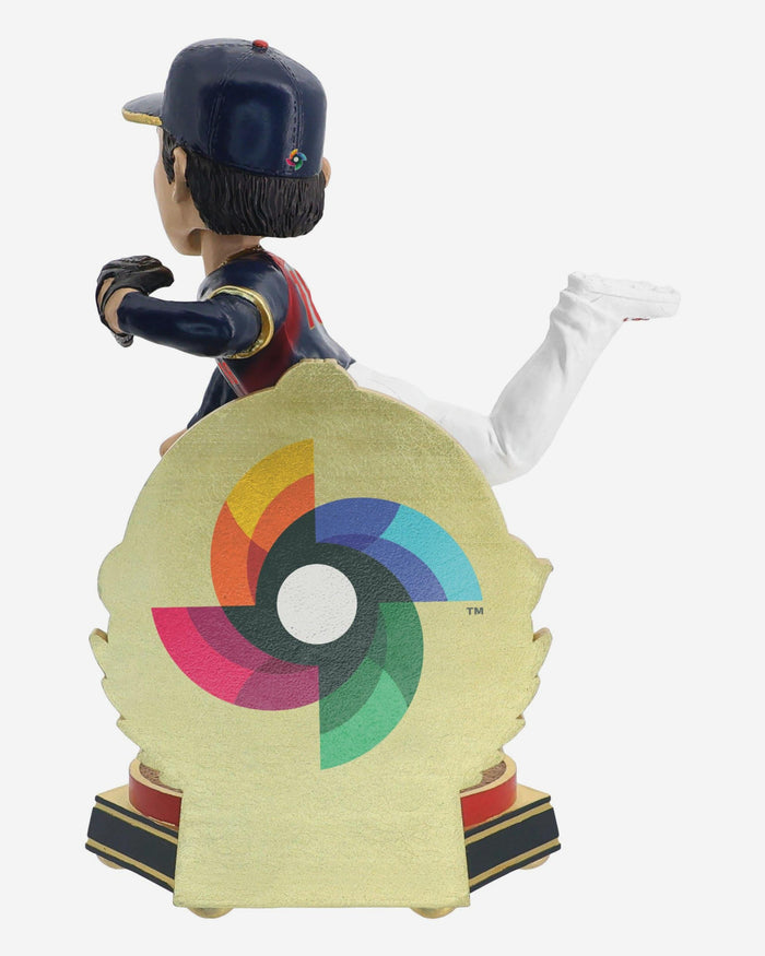 Yoshinobu Yamamoto Japan 2026 World Baseball Classic Away Uniform Pitching Bobblehead FOCO - FOCO.com