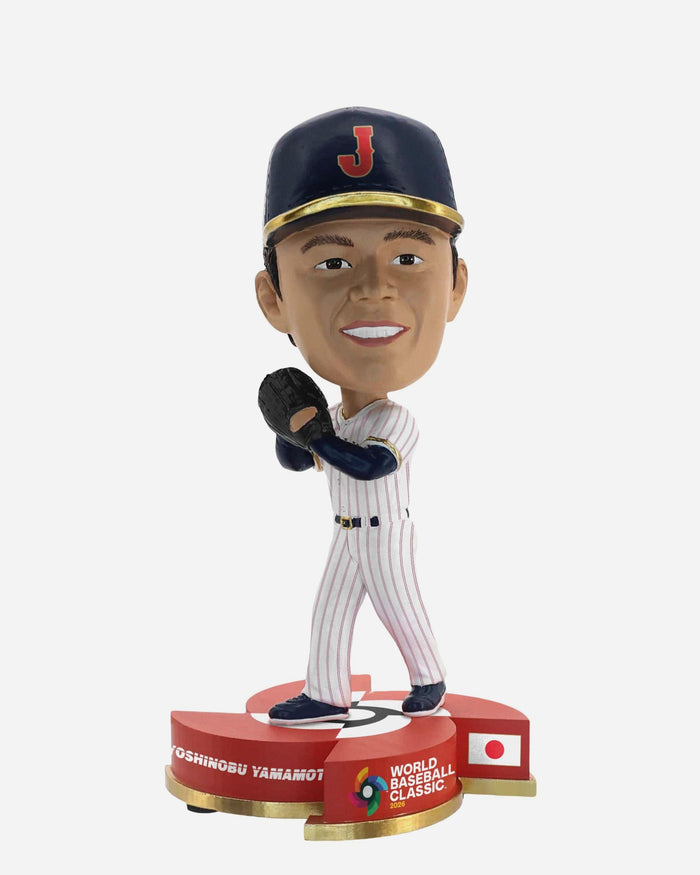 Yoshinobu Yamamoto Japan 2026 World Baseball Classic Medium Bighead Bobblehead FOCO - FOCO.com
