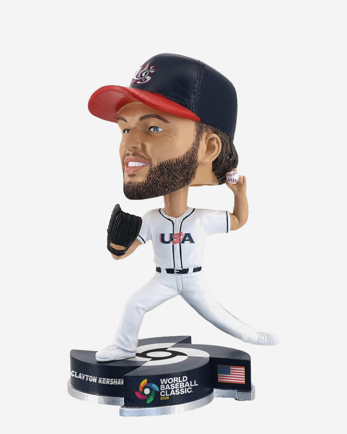 Clayton Kershaw USA 2026 World Baseball Classic Medium Bighead Bobblehead FOCO - FOCO.com