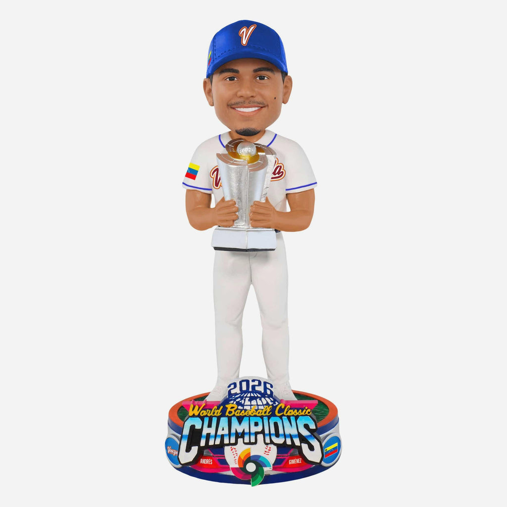 Andres Gimenez Venezuela 2026 World Baseball Classic Champions Bobblehead FOCO - FOCO.com