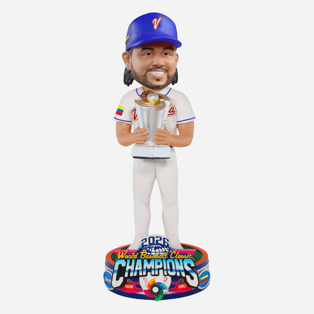 Eugenio Suarez Venezuela 2026 World Baseball Classic Champions Bobblehead FOCO - FOCO.com