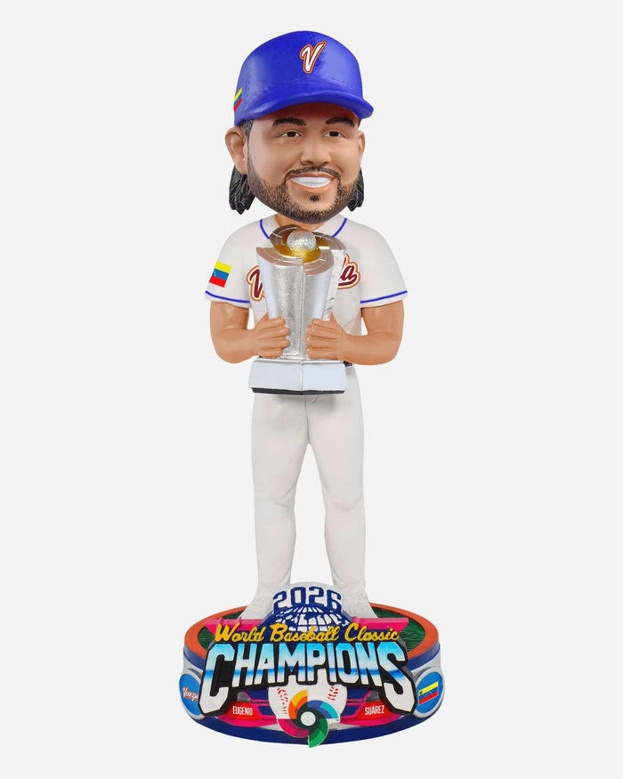 Eugenio Suarez Venezuela 2026 World Baseball Classic Champions Bobblehead FOCO - FOCO.com